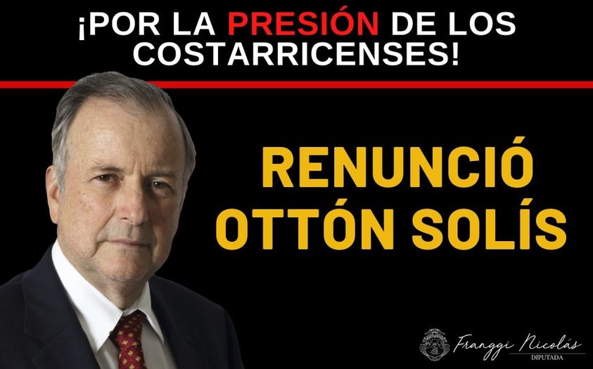 Renuncia Ottón Solís a la OCDE